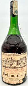 Delamain & Co. Tres Belle Grande Champagne. Content stated on the bottom and on the duty seal (1960s)