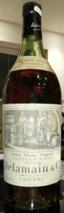 Tres vieux cognac, Vieille Cave, Sélection; different bottle shape