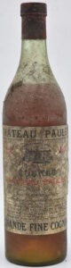 3 stars, 'distillé par Maurice Lacroux' is printed below 'Chateau Paulet'; shoulder label probably has fallen off