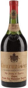 'Fournisseur Breveté des Cours Etrangiers', with appellation controlée stated; Italian import bottle for Ferrareto, but in a US bottle with the governmental warning embossed on the back; 1950s