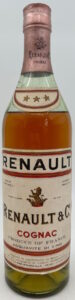 With Renault printed on top of the label, produce of France added; 73CL indicated on the upper right; Italian import (est. 1950-60s)