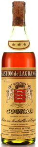 Text in upper left corner (ABV); 'produce of France' and 'Gaston de Lagrange S.A.' indicated