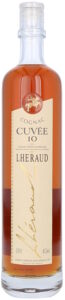 Cuvée 10 with a red and gold embleme and a see through plastic wrapper around the top, 0,70L indicated