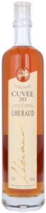 Cuvée 20 with a red and gold embleme and a see through plastic wrapper around the top, 0,70L