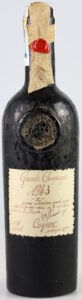 1943 grande champagne, Angeac printed below Cognac, bottled in 2001