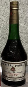Chateau Paulet, grande fine cognac; green glass,  Französisches Erzeugnis, 0,70L